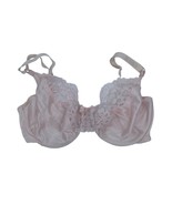 Blanche #3407 Lace &amp; Satin Underwire Bra 34/35D Pink Vintage - $36.88 CAD