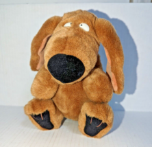 Gund Vintage Dog Plush Stuffed Animal 1992 Sandra Boynton 8&quot; Red Ribbon - £19.09 GBP