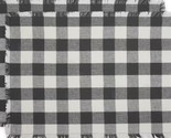 Set of 2 Fringed Cotton Placemats(13&quot;x19&quot;) PLAID BUFFALO CHECK,MINERAL B... - $12.86