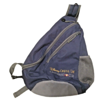 Disney Cruise Line Backpack Bag Castaway Club Cross Sling Tote Blue Gray Pockets - $37.18