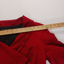 Lafayette 148 New York Women's Red Cotton Blend Closed Pockets Coat Jacket  image 6