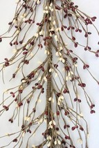 EV-C13 Primitive Pip Berry Garland Burgundy and Cream Color - 5 foot / 60 inches - £13.38 GBP
