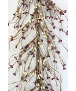 EV-C13 Primitive Pip Berry Garland Burgundy and Cream Color - 5 foot / 6... - £13.17 GBP