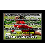 Personalized GoalKeeper Soccer Poster Daughter Confidence Wall Art Gift - $510.87 MXN+
