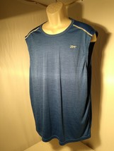 Rebook Mens blue  Sleeveless Round Neck Activewear T Shirt Size 2XL - £11.76 GBP