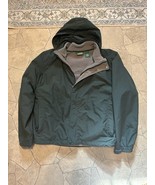LL Bean 3 in 1 Weather Channel Hooded Jacket Men&#39;s XL Green Hooded Nylon... - $753.77 MXN
