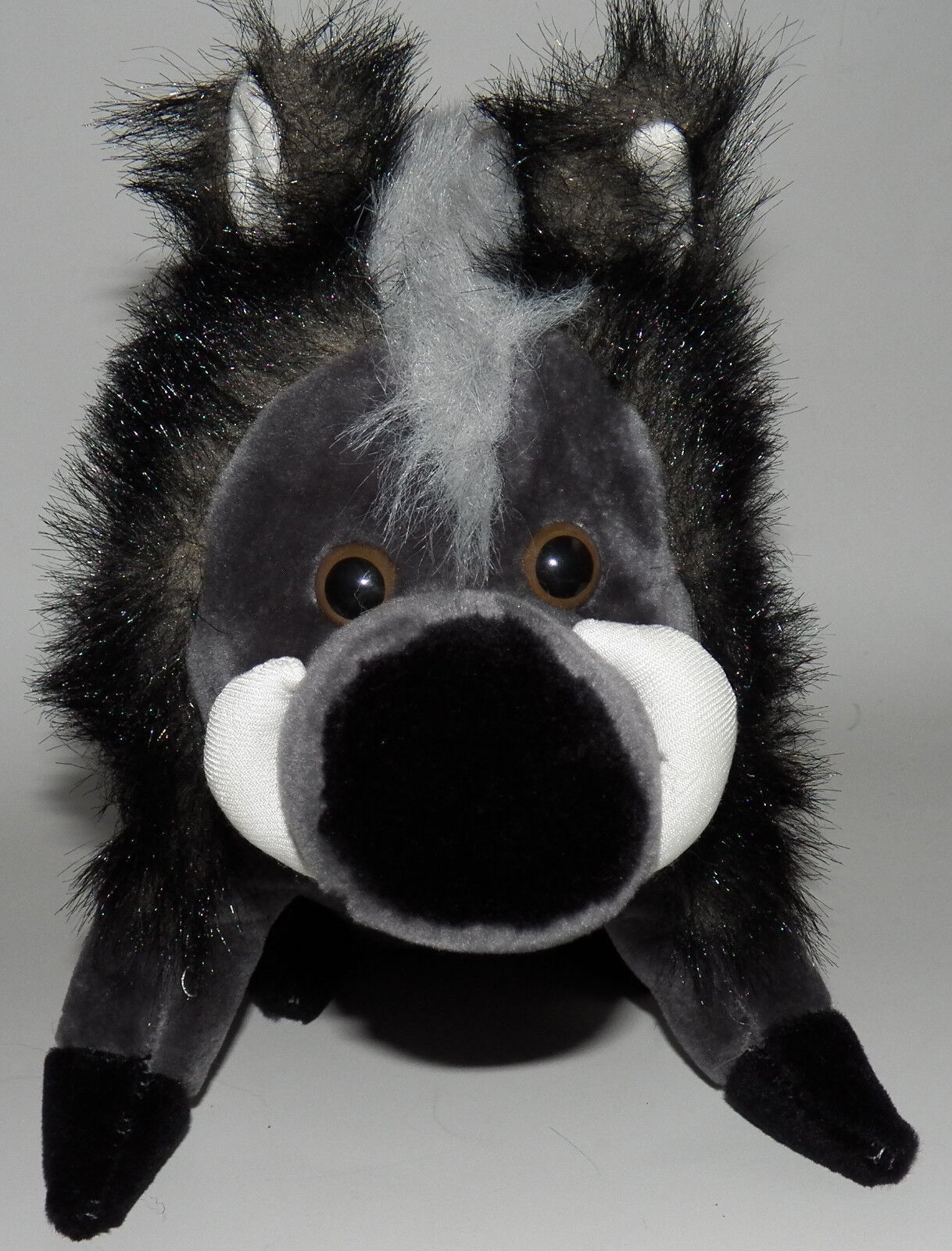 Yes Club Warthog Plush 9" Stuffed Animal Toy Black Gray - $23.52