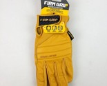 Firm Grip Genuine Premium Leather Working Gloves XL Soft  Adjustable Str... - $19.79