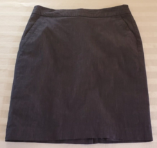 Ann Taylor Loft Blue Cotton Straight Skirt Size 6 - £11.60 GBP