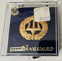 NOS - US NAVY BADGE: COMMAND ASHORE - REGULATION SIZE IN BOX GOLD FILLED - $33.66