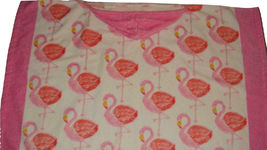 Pottery Barn Kids Ibiza Flamingo Hooded Nursery Towel Wrap NWOP Pink No Monogram - £12.02 GBP