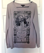Rock &amp; Republic Women’s Gray Graphic Sweatshirt Size M - $334.06 MXN