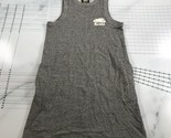 Roots Canada Tank Dress Womens Small Heather Gray Chest Logo Sleeveless - $18.49