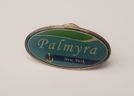 PALMYRA New York Collectible Souvenir Travel Lapel Hat Pin Oval Tie Tack - £13.03 GBP
