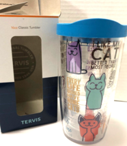 TERVIS 16 Oz Cat Kitty Insulated Tumbler Mug Cup NEW - £11.65 GBP