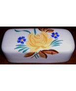 Red Wing PICARDY PATTERN Hand Painted Butter Dish LID ONLY Made in Minne... - $19.79