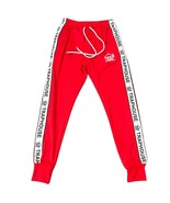 Trap House Red White Sweatpants Track Pants size S Streetwear Athleisure... - $642.20 MXN