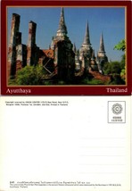 Thailand Ayutthaya Wat Phra Si San Phet Pagodas Ruins Palace VTG Postcard - £7.51 GBP