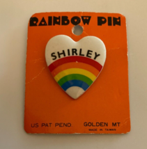 Shirley Rainbow Heart Pin As IS - $10.00