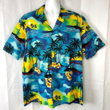 Aloha Republic Tropical Sunrise Vintage Hawaiian Shirt XL Mens Slim 48x3... - £29.40 GBP