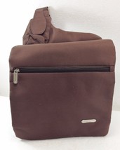 Travelon Brown Organizer Expandable Cross-Body Shoulder Bag Handbag - £23.36 GBP