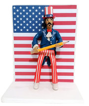  Figurine Handmade - Action Figure 22cm./8,6 &quot;- American Frank Zappa  - £53.97 GBP