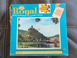 VINTAGE Jaymar Royal Jigsaw Puzzle Super Thick Pieces Cochem Germany Com... - $16.14