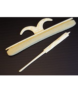 Vintage MANICURE SET White CELLULOID ORIENTAL DRAGONS Cuticle Tool and P... - $29.86 CAD