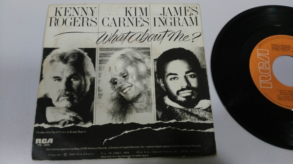 Kenny Rogers What About Me 1984 Rca Single 7 " Vinyle Espagnol Edition Rare Item image 3