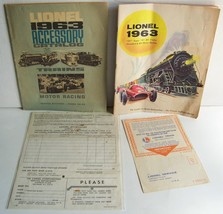 Lionel postwar Original 1963 set paperwork,90 day warranty,parts form,catalog - $99.95