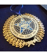 Oklahoma 2000 Capitol Guardian Collector’s Ornament 24KT Gold Finish Mad... - $536.51 MXN