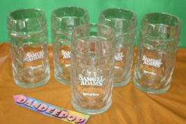 5 Piece Samuel Adams Octoberfest Raise The Stein Beer Glass Mugs 1446 0.5L - $79.19