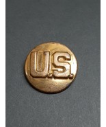 U. S. MILITARY BUTTON G-I PIN BADGE CAP ☆ United States of America Gold ... - £5.36 GBP