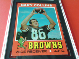 1971   GARY  COLLINS   # 75  TOPPS   SGC  86    CLEVELAND  BROWNS  FOOTB... - £51.83 GBP