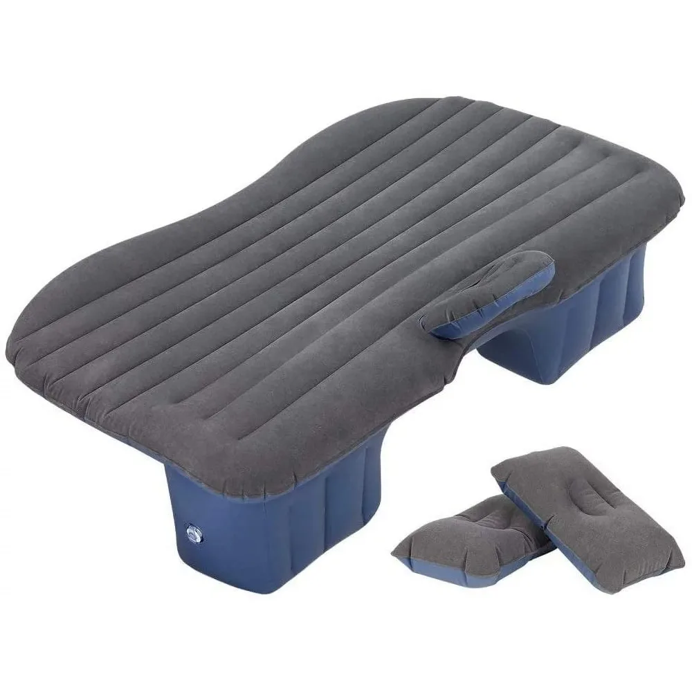 Oumilen Inflatable Black Car Mattress Air Bed with Pillows for Back Seat - £50.89 GBP