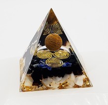 Tigers Eye Orgone Pyramid ~ Grounding, Insight, Artistic Brilliance, Tra... - £15.66 GBP