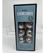THE ORIGINAL FUN WORKSHOP Disco String Lights 8 LED Lights SILVER Mirror... - £5.26 GBP