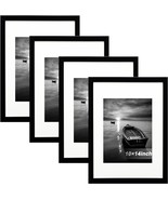 10 x 14 Black Picture Frame Set of 4 Display 8 x 10 Picture with or 10 x... - £42.06 GBP