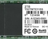 Transcend 2TB MTE115S NVMe Internal SSD - Gen3 x4 PCIe M.2 2280, Up to 3... - $228.99