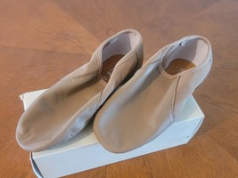 Bloch S0495G Neo-Flex Jazz Shoes Child Sizes Tan Leather Neoprene Slip o... - $47.63 CAD