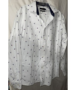 American Breed Sailboat Anchor Button Front Shirt Large Slim Fit Long Sl... - £9.00 GBP