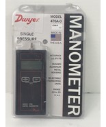 DWYER #476A0 Single Pressure Digital Manometer Max Pr. -20&quot; TO 20&quot; W.C. ... - £123.07 GBP