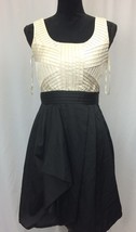 MAX AND CLEO WOMEN&#39;S DRESS, BLACK, White , Size 4 Nice! - $22.65