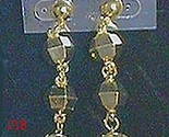 Earrings   218 pierced gold tone metal dangles thumb155 crop