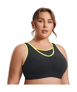 SYROKAN Women&#39;s 40D High Impact Sports Bra - Full Figure Wirefree Workou... - $466.65 MXN