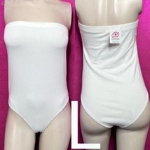 White Tube Top Strapless Bodysuit~Size L - £14.03 GBP