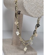 Diamond Charm Anklet - Gold Plated  -  9" - 10" - $9.99
