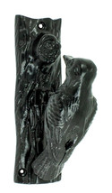 Cast Iron Black Rustic Woodpecker Bird On Tree Door Knocker With Strike ... - £22.92 GBP