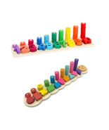 Wooden Number Puzzle Sorting Montessori Toys for Toddlers (Number and Sh... - £42.63 GBP