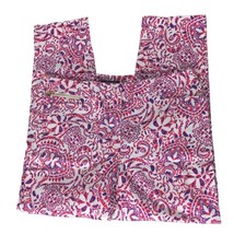 Jones New York Signature Womens Capri Pants Size 8 Purple Red White Geom... - $19.81